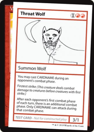 Throat Wolf (2021 Edition) [Mystery Booster Playtest Cards] | PLUS EV GAMES 