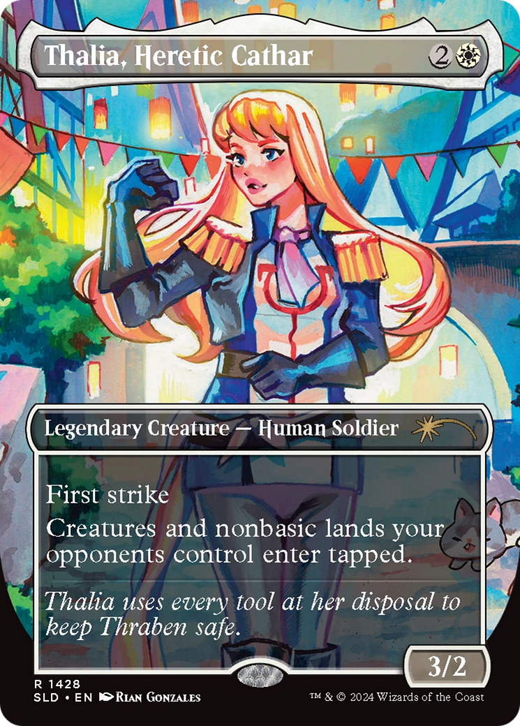 Thalia, Heretic Cathar (Rainbow Foil) [Secret Lair Drop Series] | PLUS EV GAMES 