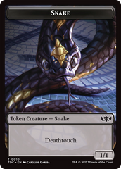 Snake // Myr Double-Sided Token [Tarkir: Dragonstorm Commander Tokens] | PLUS EV GAMES 