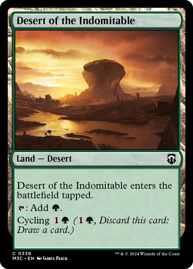 Desert of the Indomitable (Ripple Foil) [Modern Horizons 3 Commander] | PLUS EV GAMES 