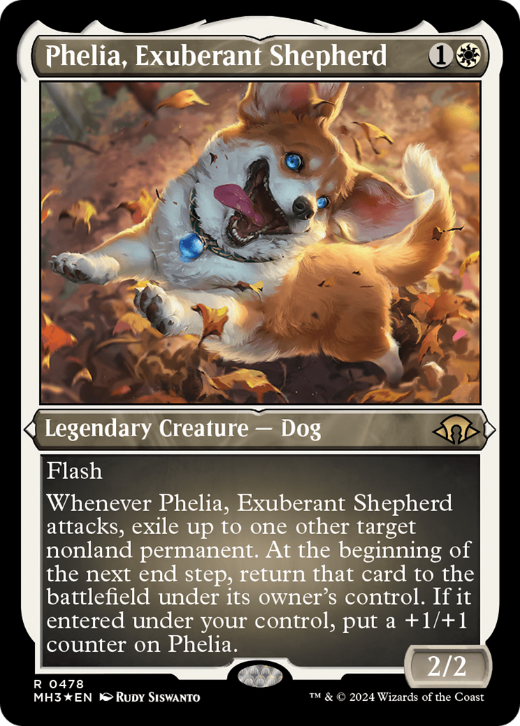 Phelia, Exuberant Shepherd (Foil Etched) [Modern Horizons 3] | PLUS EV GAMES 