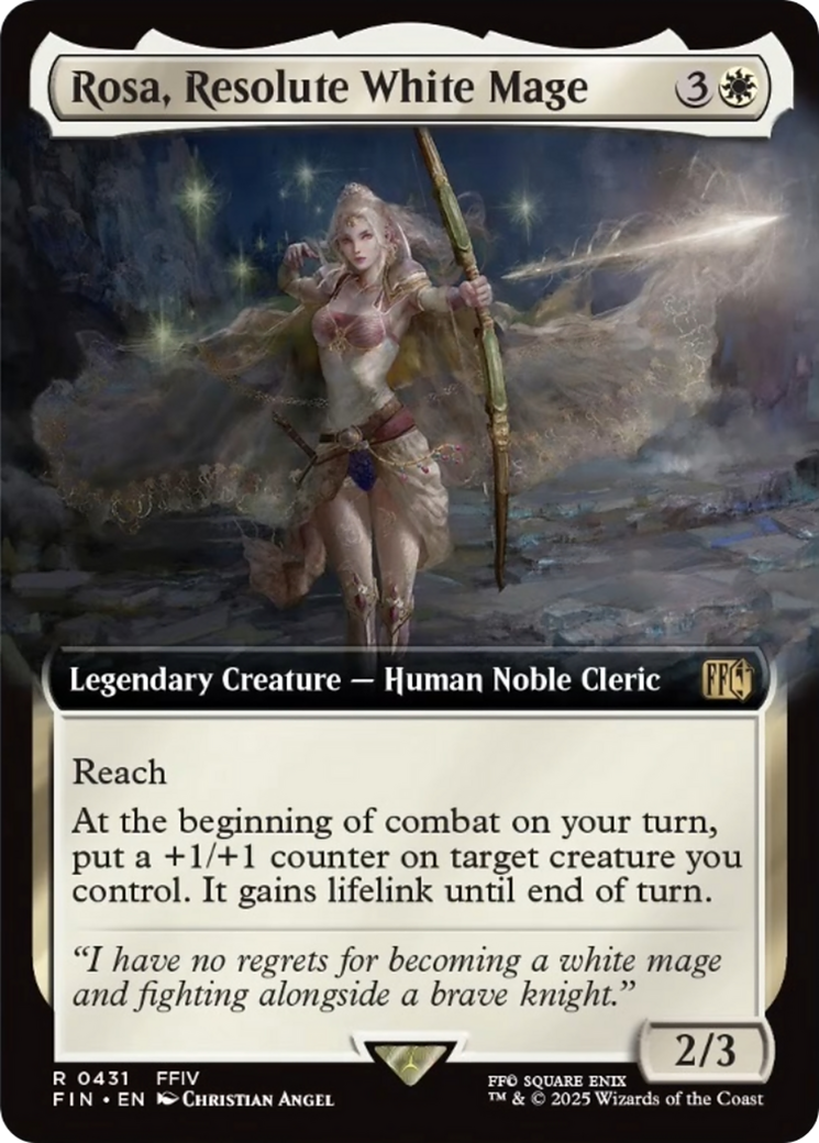 Rosa, Resolute White Mage (Extended Art) [FINAL FANTASY] | PLUS EV GAMES 