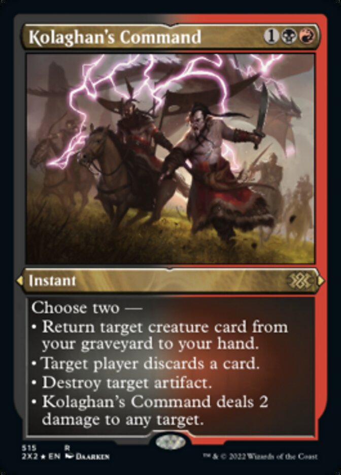 Kolaghan's Command (Foil Etched) [Double Masters 2022] | PLUS EV GAMES 