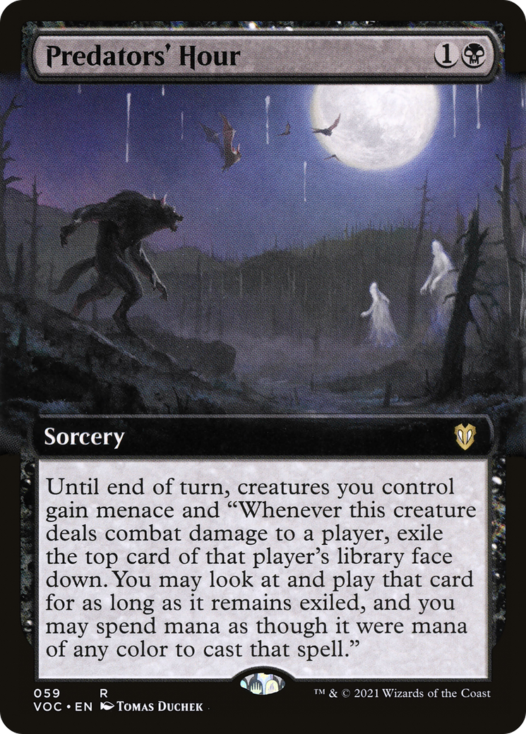 Predators' Hour (Extended) [Innistrad: Crimson Vow Commander]