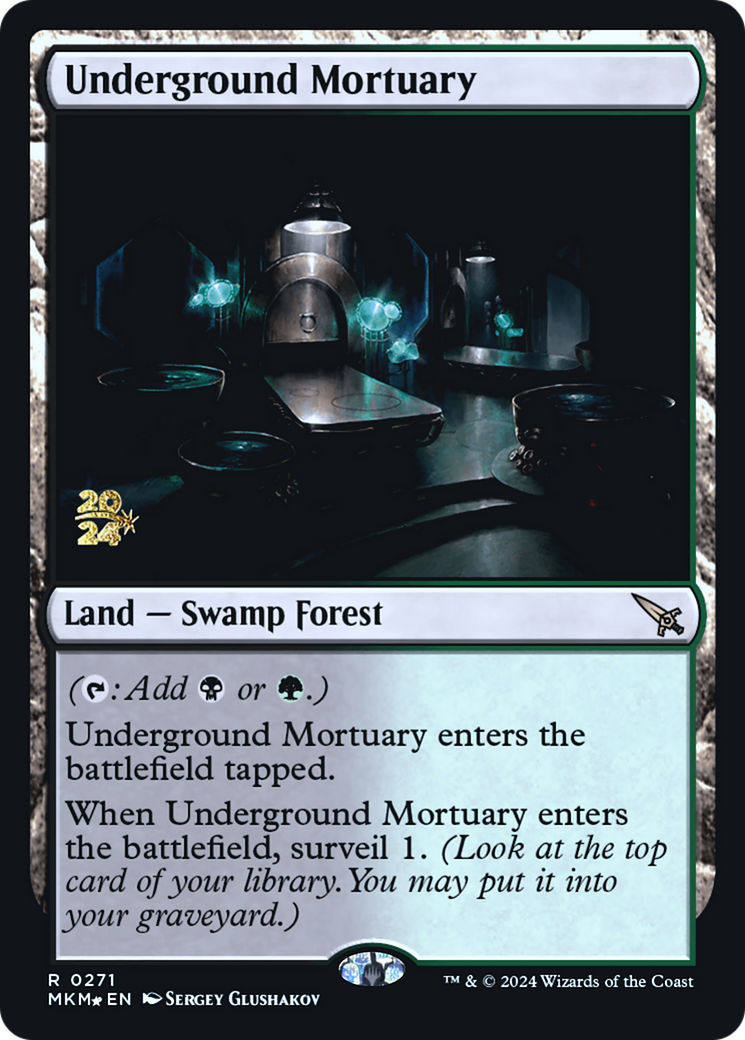 Underground Mortuary [Murders at Karlov Manor Prerelease Promos] | PLUS EV GAMES 