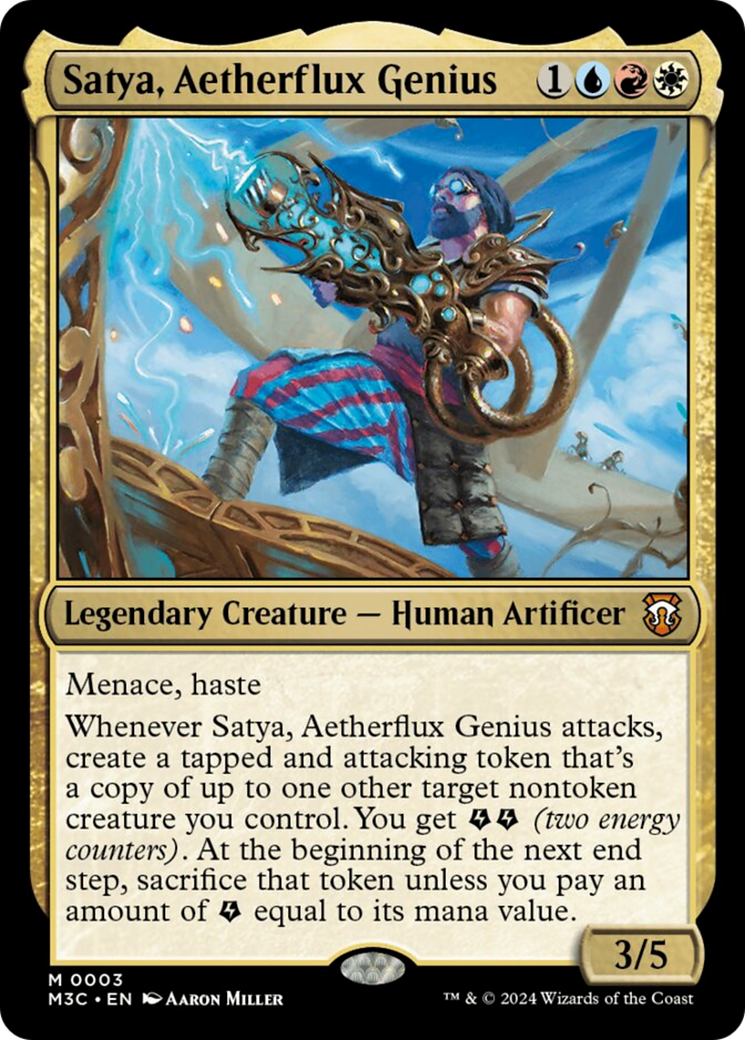 Satya, Aetherflux Genius [Modern Horizons 3 Commander] | PLUS EV GAMES 