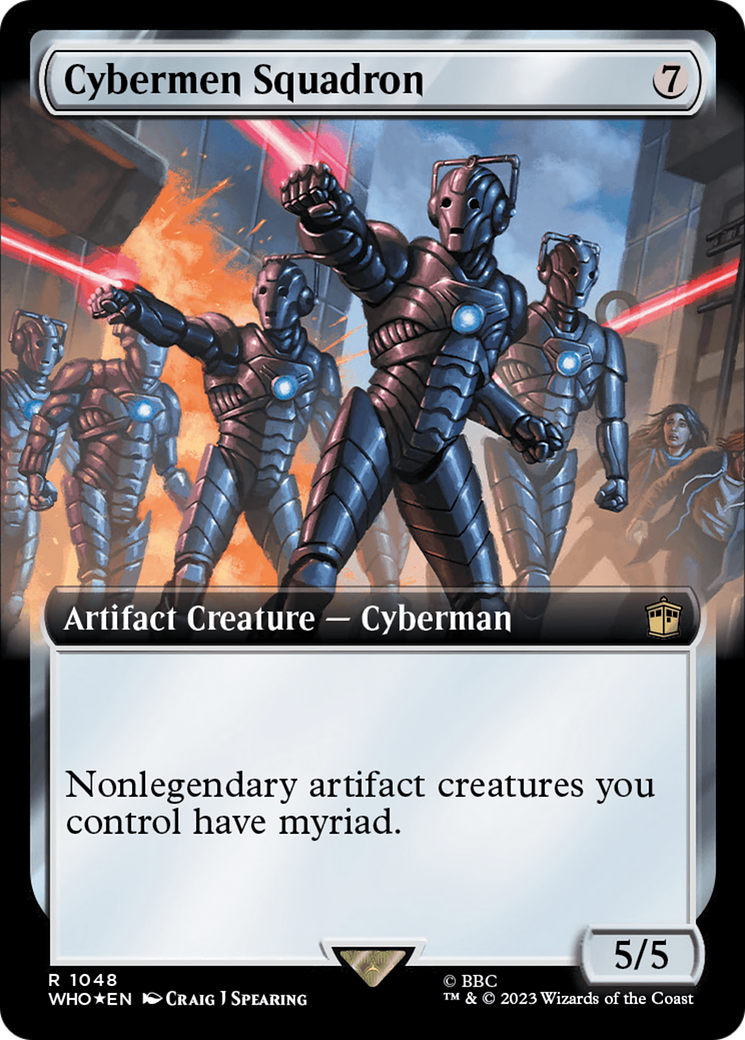 Cybermen Squadron (Extended Art) (Surge Foil) [Doctor Who] | PLUS EV GAMES 