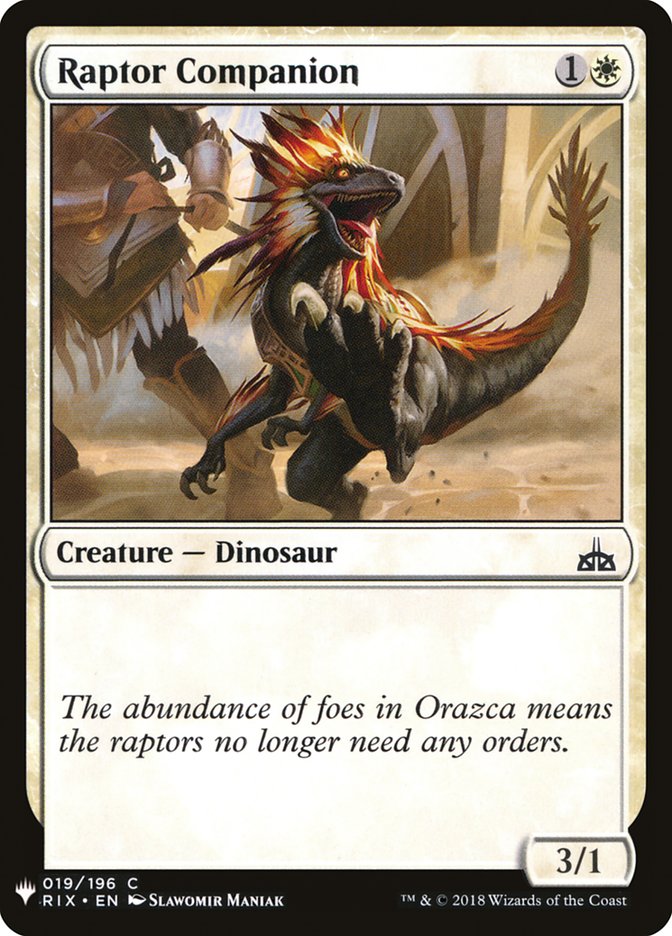 Raptor Companion [Mystery Booster] | PLUS EV GAMES 