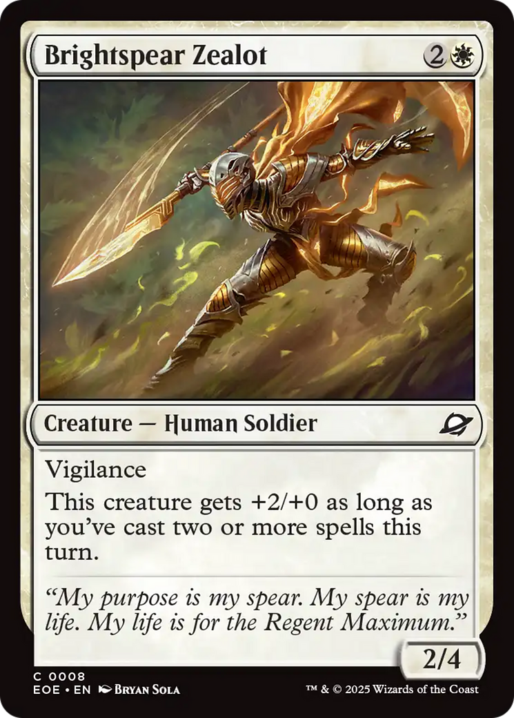 Brightspear Zealot [Edge of Eternities] | PLUS EV GAMES 