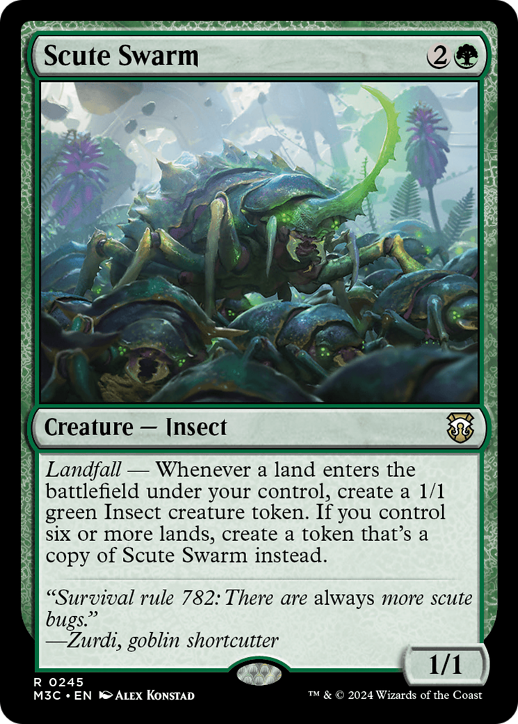 Scute Swarm (Ripple Foil) [Modern Horizons 3 Commander] | PLUS EV GAMES 