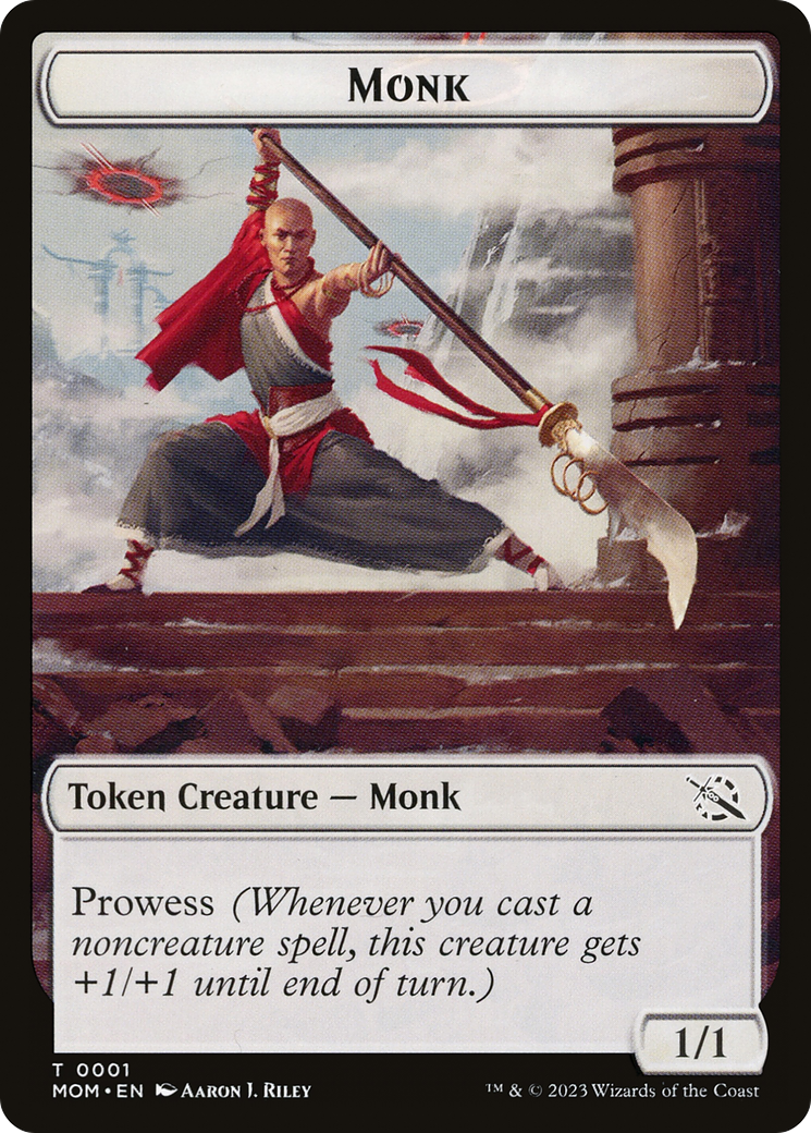 Monk // Spirit (13) Double-Sided Token [March of the Machine Tokens] | PLUS EV GAMES 