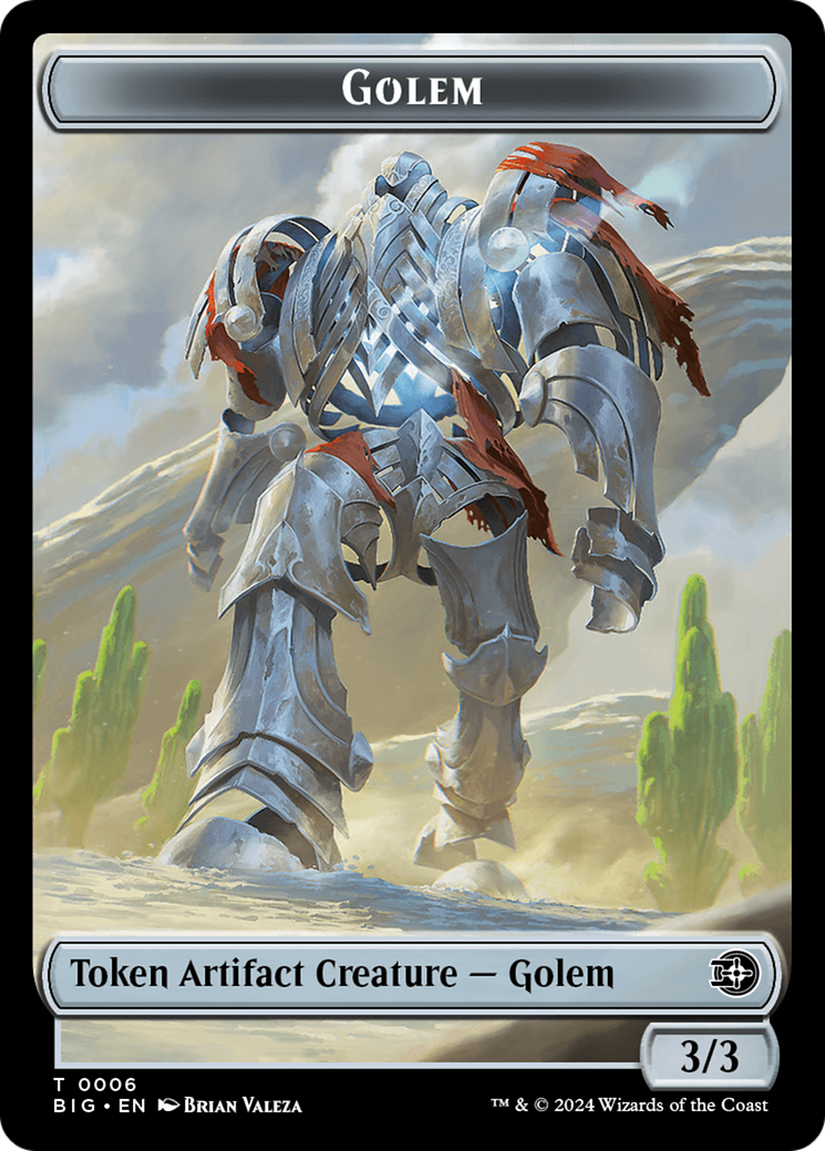 Golem Token [Outlaws of Thunder Junction: The Big Score Tokens] | PLUS EV GAMES 