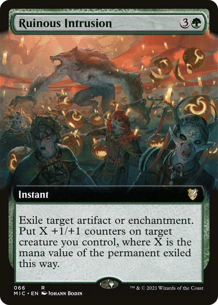 Ruinous Intrusion (Extended) [Innistrad: Midnight Hunt Commander]