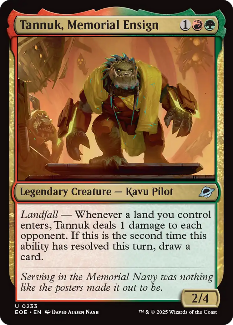 Tannuk, Memorial Ensign [Edge of Eternities] | PLUS EV GAMES 