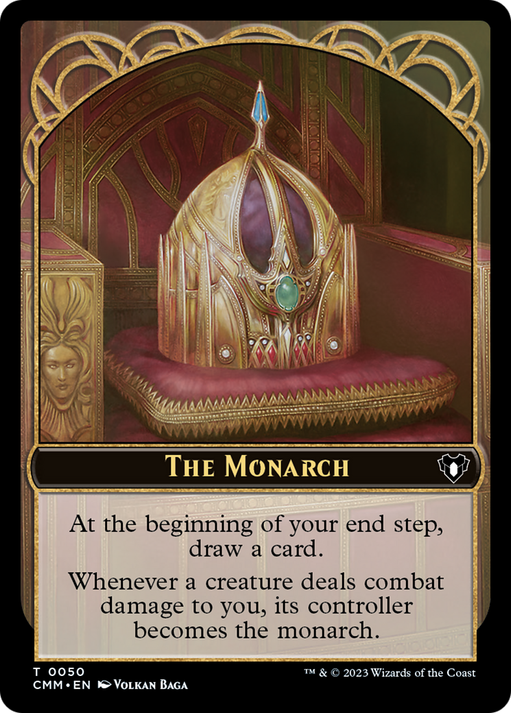 The Monarch // Dwarf Berserker Double-Sided Token [Commander Masters Tokens] | PLUS EV GAMES 