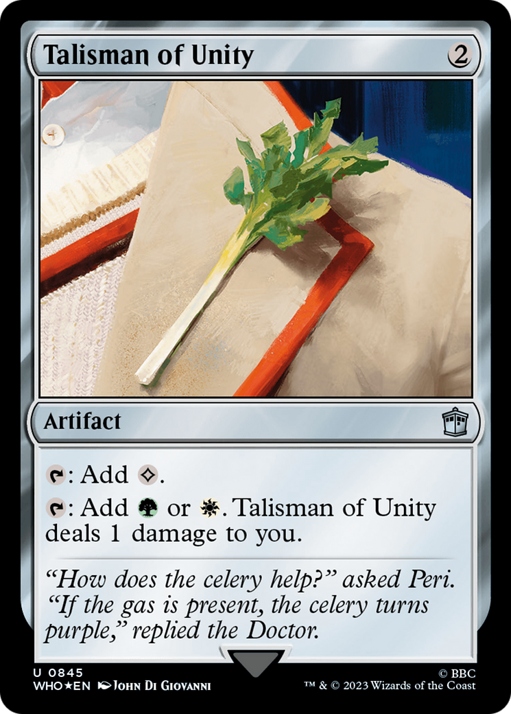 Talisman of Unity (Surge Foil) [Doctor Who] | PLUS EV GAMES 