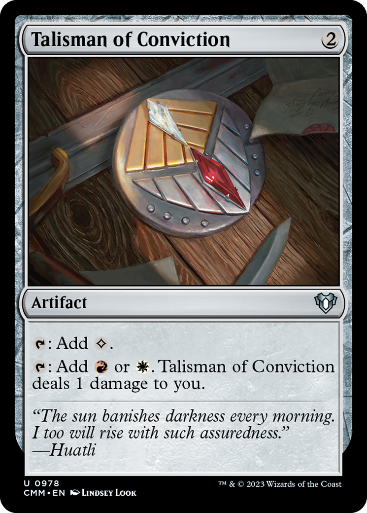 Talisman of Conviction [Commander Masters] | PLUS EV GAMES 