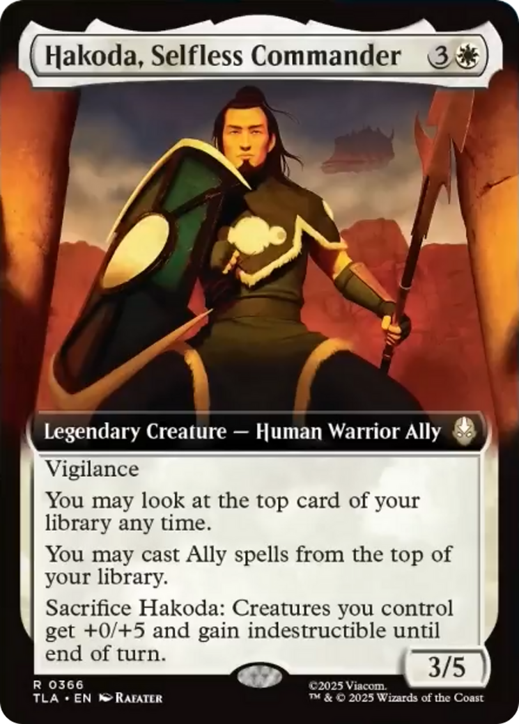 Hakoda, Selfless Commander (Extended Art) [Avatar: The Last Airbender] | PLUS EV GAMES 