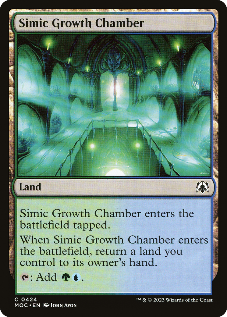 Simic Growth Chamber [March of the Machine Commander] | PLUS EV GAMES 