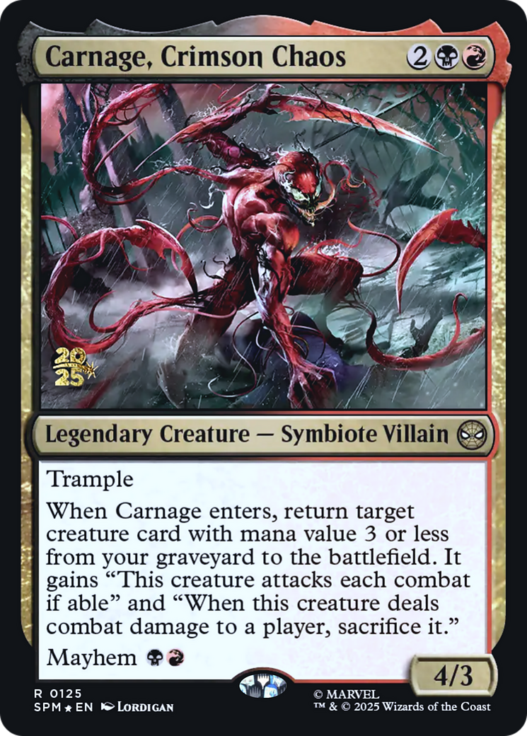Carnage, Crimson Chaos [Wizards Play Network 2025] | PLUS EV GAMES 