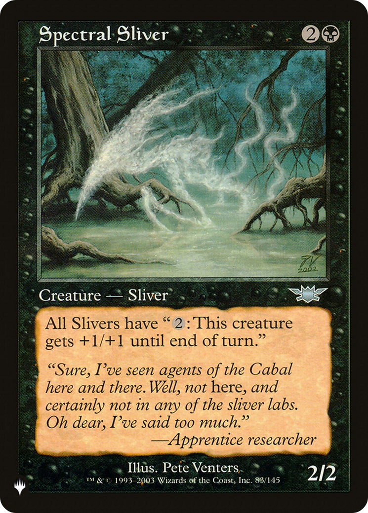 Spectral Sliver [The List Reprints] | PLUS EV GAMES 