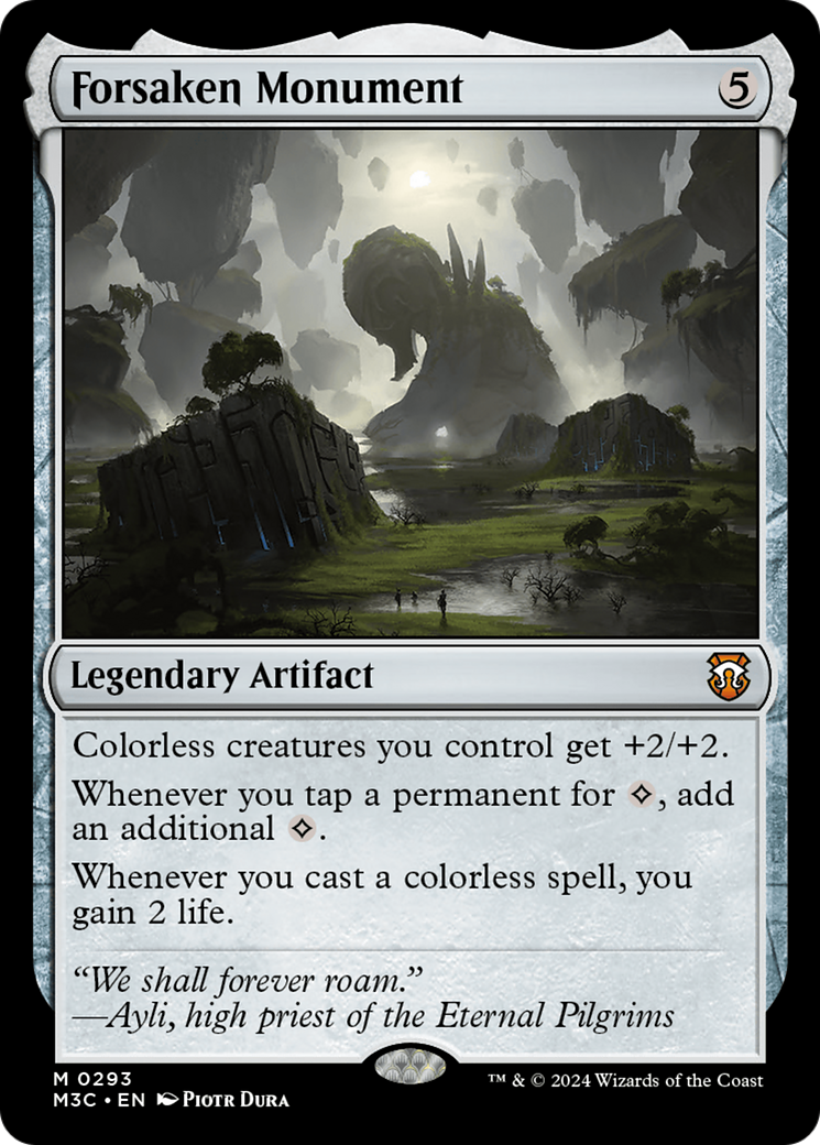 Forsaken Monument (Ripple Foil) [Modern Horizons 3 Commander] | PLUS EV GAMES 