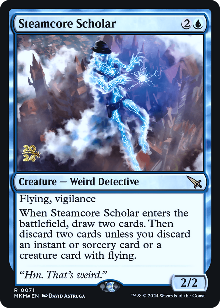 Steamcore Scholar [Murders at Karlov Manor Prerelease Promos] | PLUS EV GAMES 