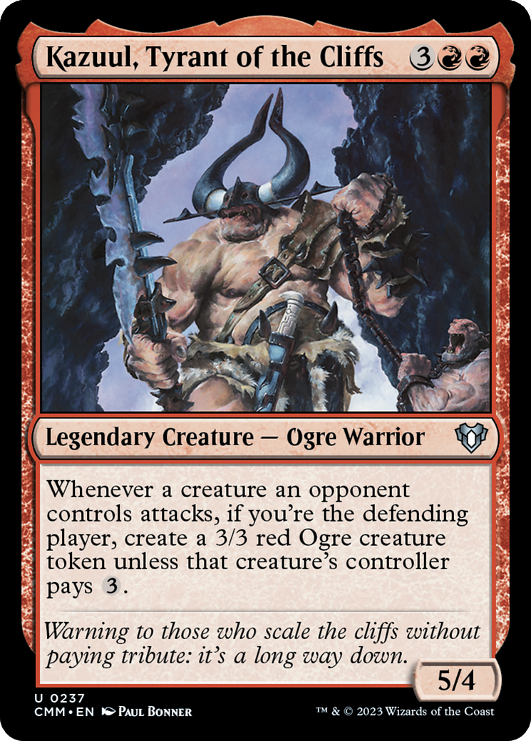 Kazuul, Tyrant of the Cliffs [Commander Masters] | PLUS EV GAMES 