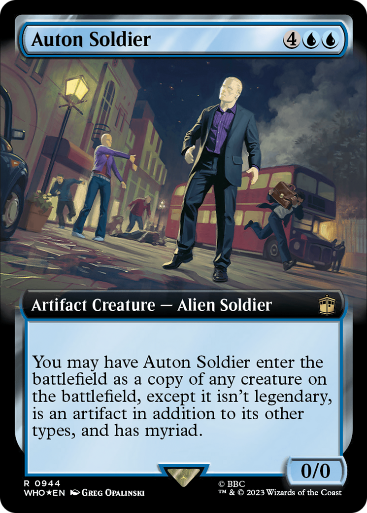 Auton Soldier (Extended Art) (Surge Foil) [Doctor Who] | PLUS EV GAMES 