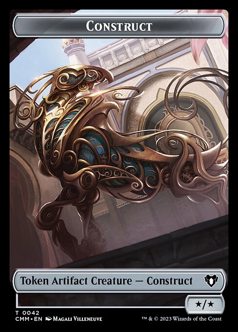 Elemental (0026) // Construct (0042) Double-Sided Token [Commander Masters Tokens] | PLUS EV GAMES 