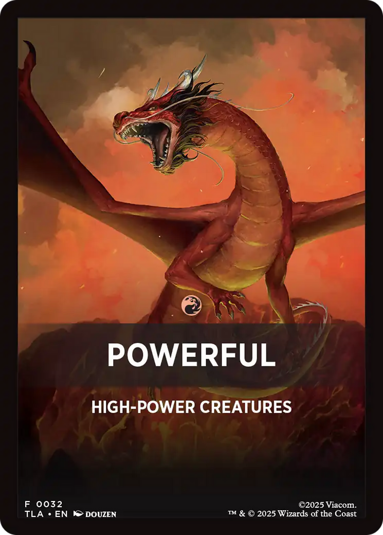 Powerful Theme Card [Avatar: The Last Airbender Tokens] | PLUS EV GAMES 