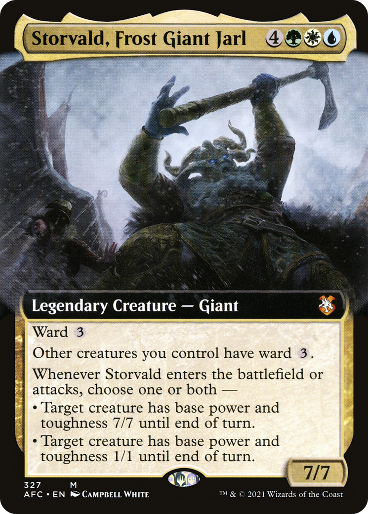 Storvald, Frost Giant Jarl (Extended) [Dungeons & Dragons: Adventures in the Forgotten Realms Commander]