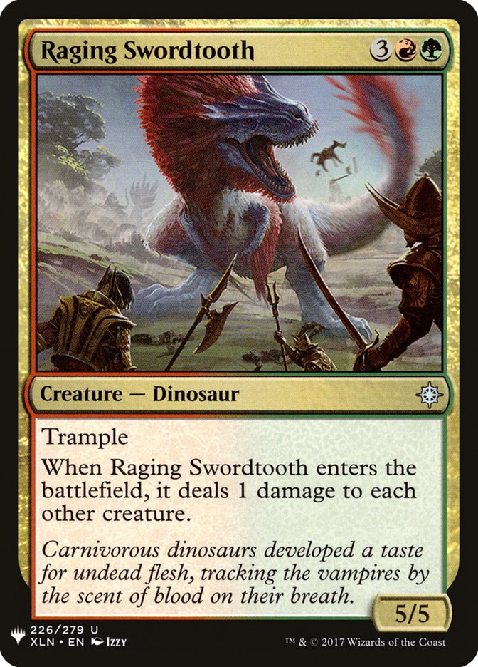 Raging Swordtooth [Mystery Booster] | PLUS EV GAMES 