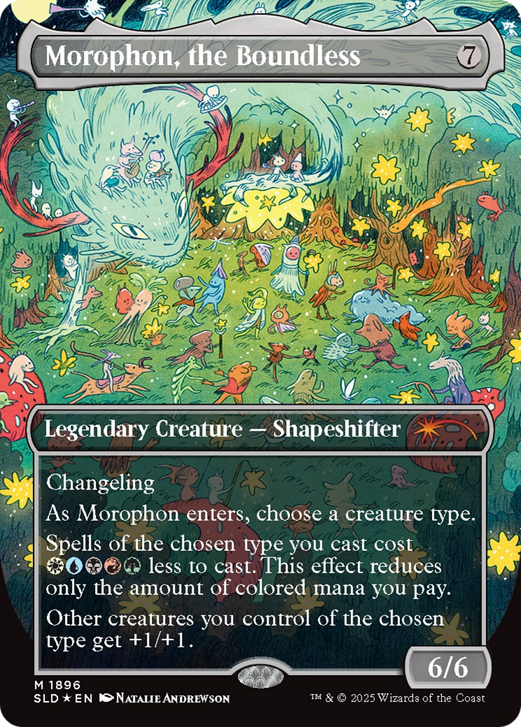 Morophon, the Boundless (Display Commander) - Thick Stock (Double Rainbow Foil) [Secret Lair Drop Series] | PLUS EV GAMES 