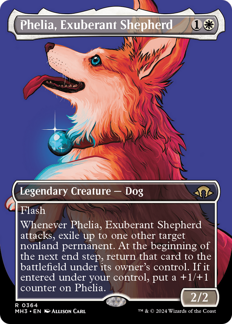 Phelia, Exuberant Shepherd (Borderless) [Modern Horizons 3] | PLUS EV GAMES 