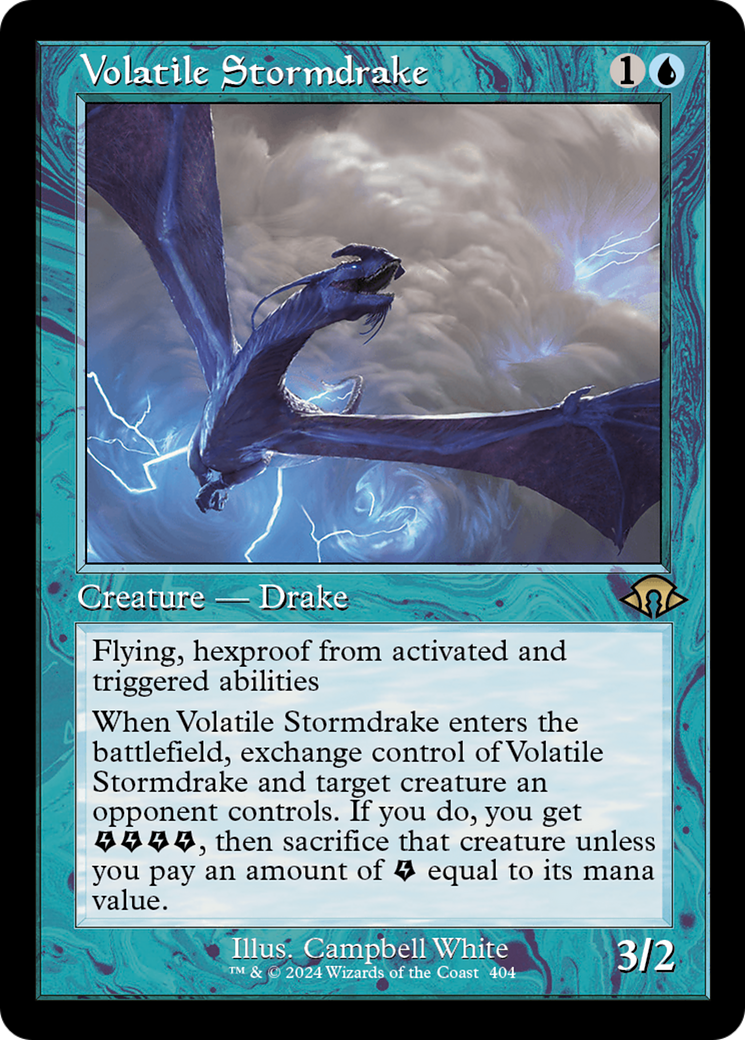 Volatile Stormdrake (Retro) [Modern Horizons 3] | PLUS EV GAMES 