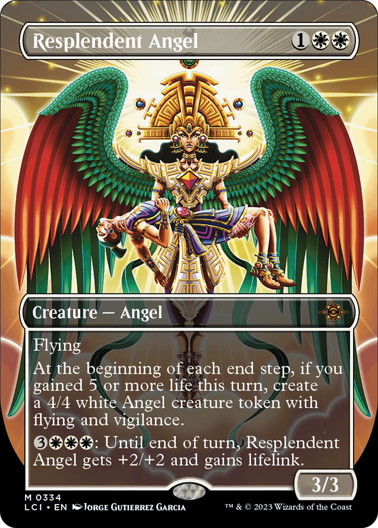 Resplendent Angel (Borderless) [The Lost Caverns of Ixalan] | PLUS EV GAMES 