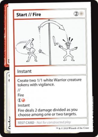 Start // Fire (2021 Edition) [Mystery Booster Playtest Cards] | PLUS EV GAMES 