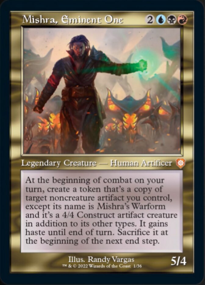 Mishra, Eminent One (001) (Retro) [The Brothers' War Commander] | PLUS EV GAMES 