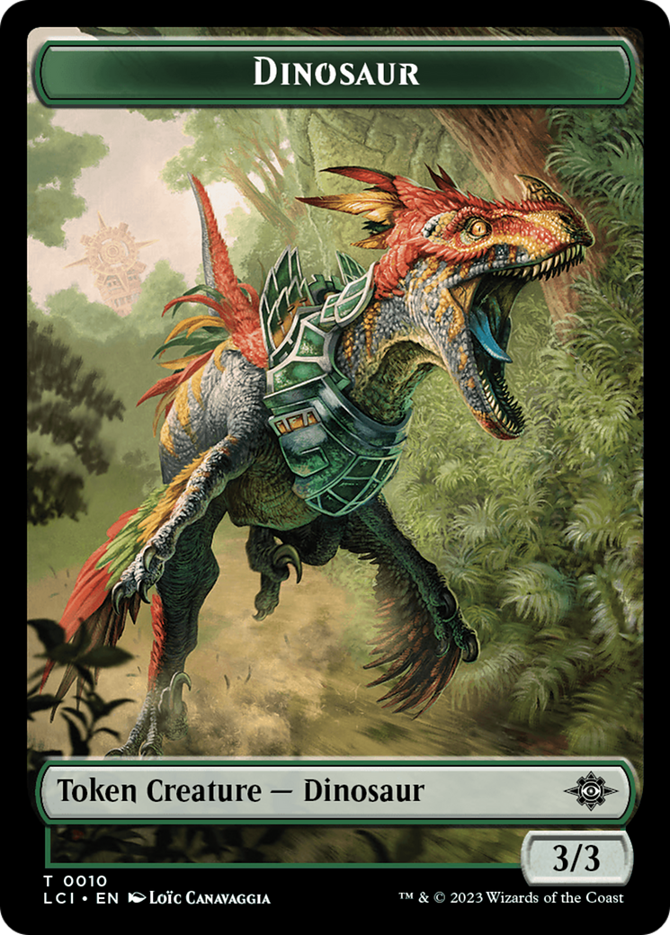 Dinosaur Token (0010) [The Lost Caverns of Ixalan Tokens] | PLUS EV GAMES 