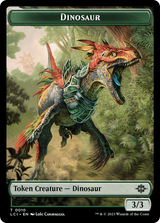 Map // Dinosaur (0010) Double-Sided Token [The Lost Caverns of Ixalan Tokens]