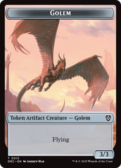 Construct // Golem (0013) Double-Sided Token [Aetherdrift Tokens] | PLUS EV GAMES 