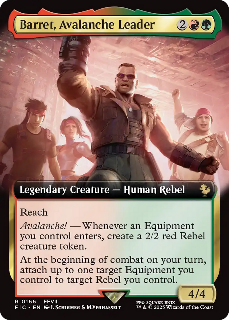 Barret, Avalanche Leader (Extended Art) [FINAL FANTASY Commander] | PLUS EV GAMES 