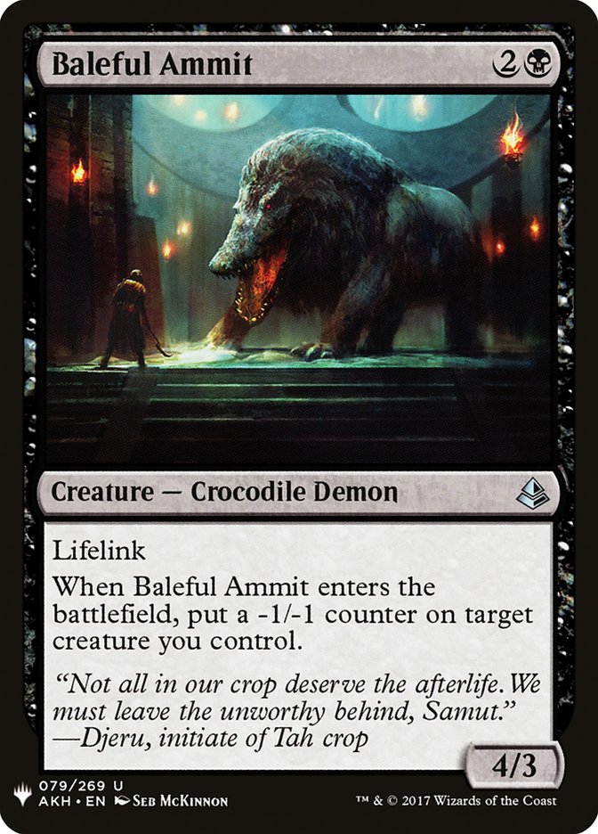 Baleful Ammit [Mystery Booster] | PLUS EV GAMES 