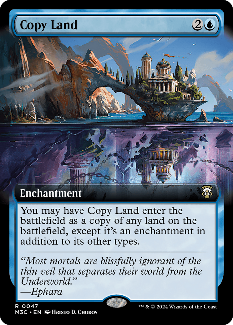 Copy Land (Extended Art) [Modern Horizons 3 Commander] | PLUS EV GAMES 