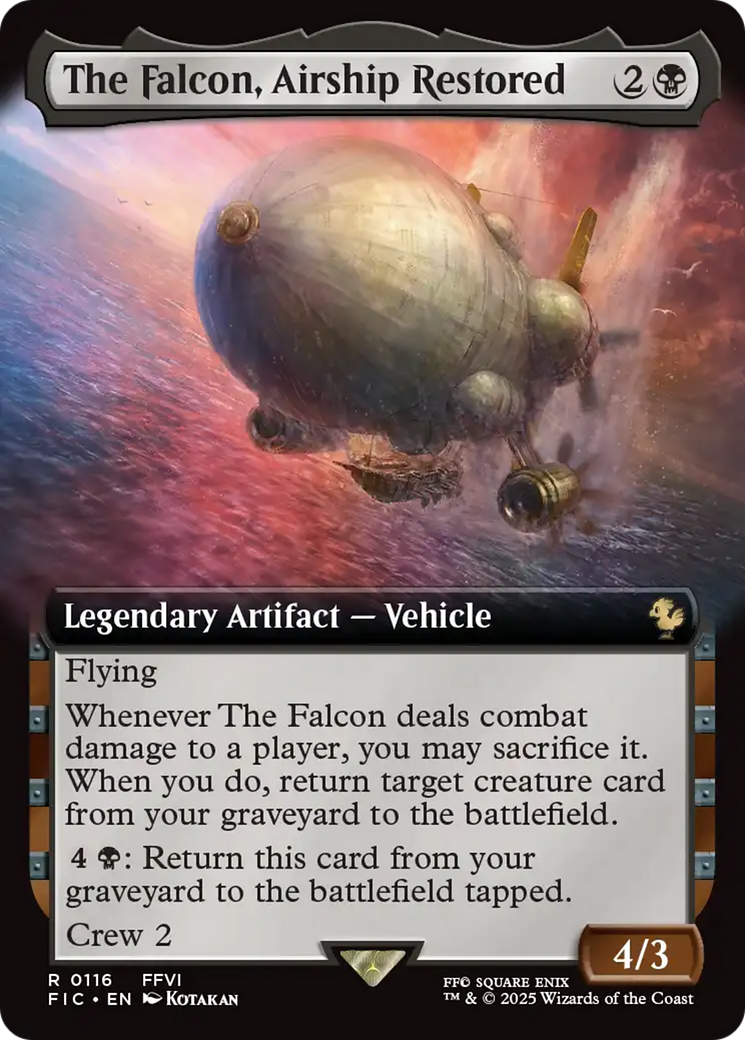 The Falcon, Airship Restored (Extended Art) [FINAL FANTASY Commander] | PLUS EV GAMES 