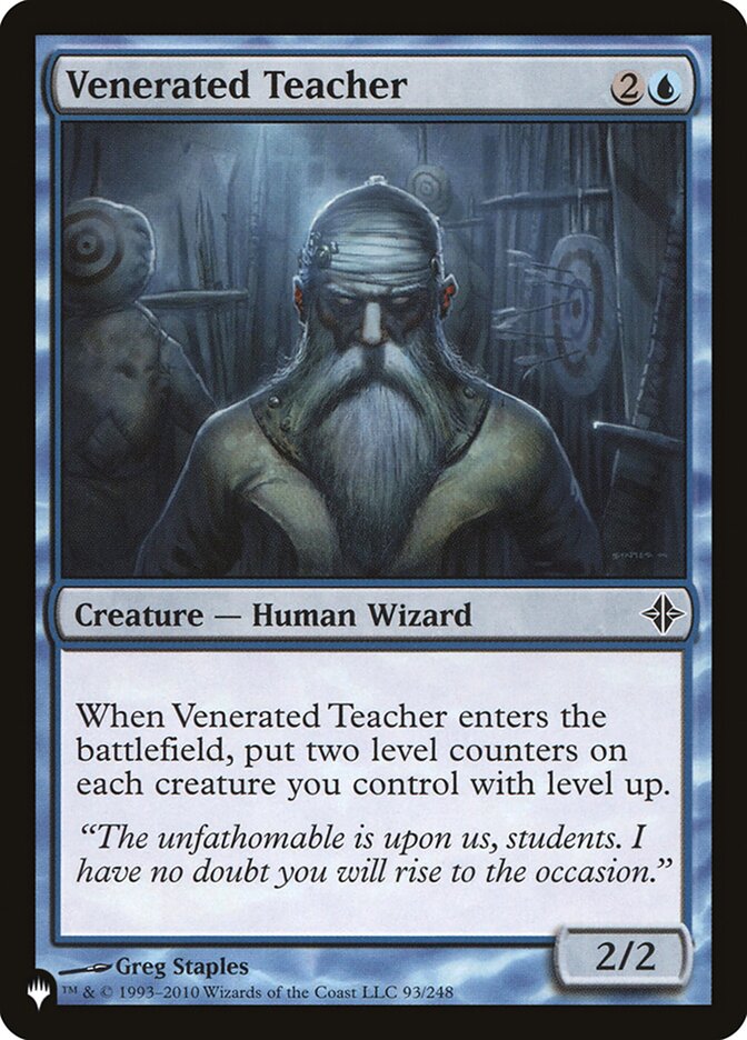 Venerated Teacher [The List] | PLUS EV GAMES 