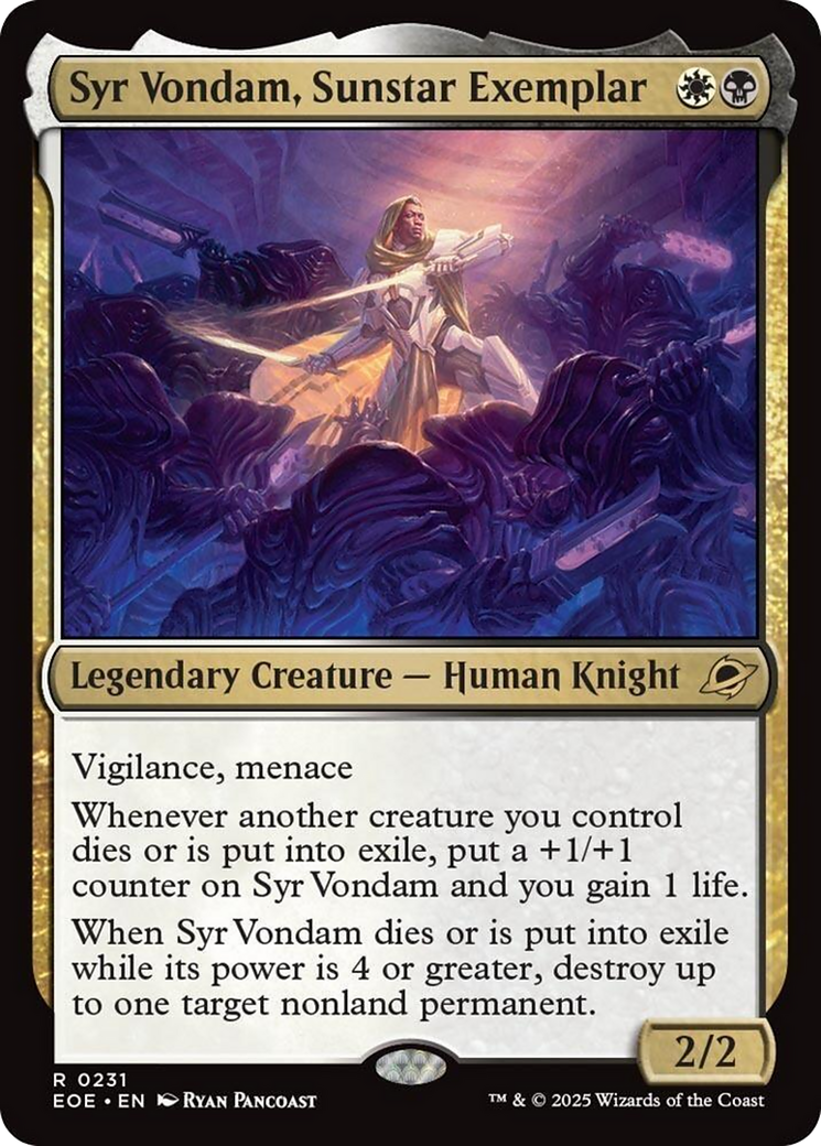Syr Vondam, Sunstar Exemplar [Edge of Eternities] | PLUS EV GAMES 