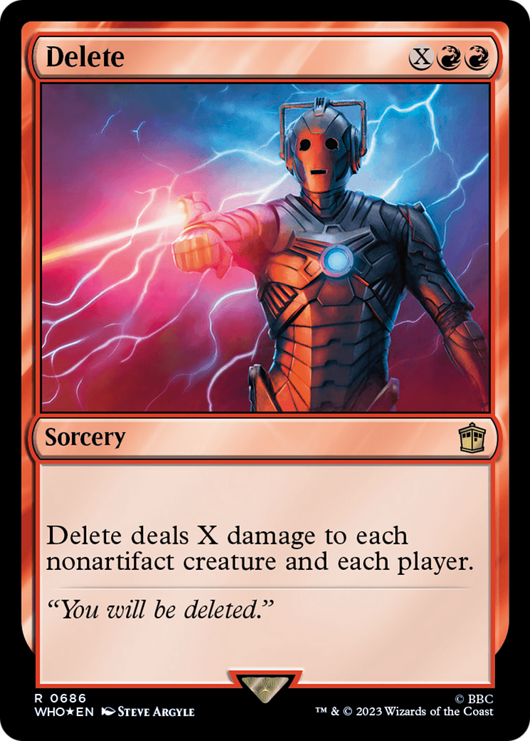 Delete (Surge Foil) [Doctor Who] | PLUS EV GAMES 