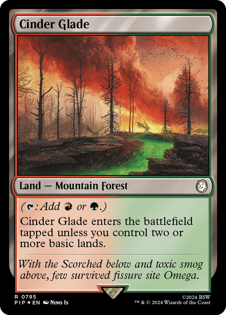 Cinder Glade (Surge Foil) [Fallout] | PLUS EV GAMES 